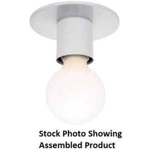 SATCO Nuvo 5 in. 1-Light White Contemporary Dual Surface Mount Light 60/4803